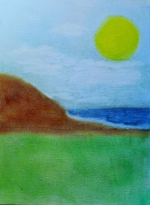 Lefty Beach 图画, 12x9 in
