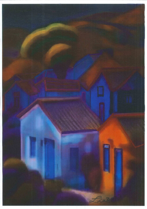 Nocturno en azul 数字艺术