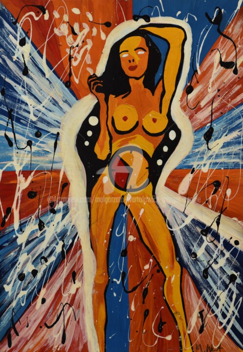 New Year's Eve 绘画, 19.7x13.8 in