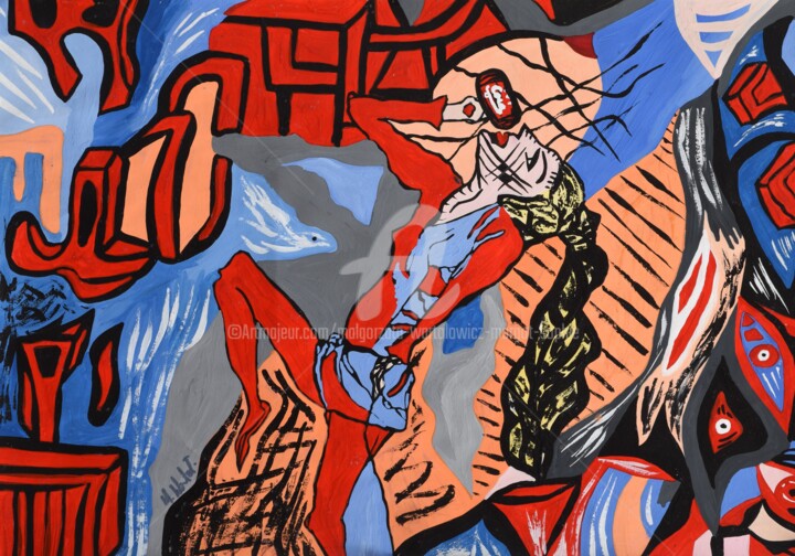 Apotheosis of consumption 绘画, 13.8x19.7 in