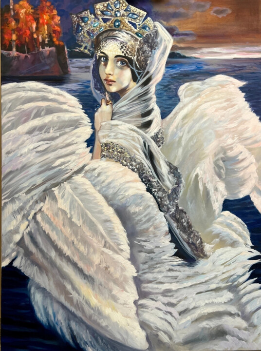 The Swan Princess, Painting by Olga Bazanova | ArtMajeur