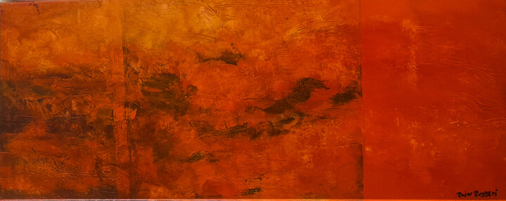 Painting titled "Abstract 8" by Ruggeri, Original Artwork, Acrylic Mounted on Wood Stretcher frame