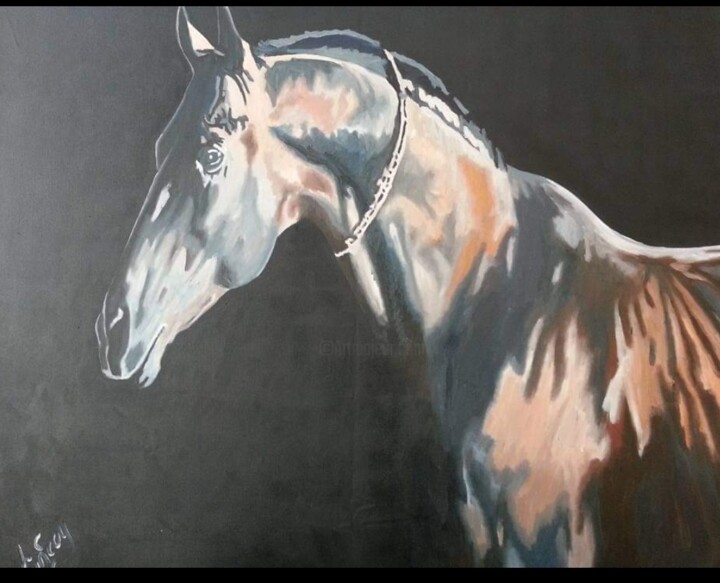 Turan Horse 绘画, 39.4x47.2 in