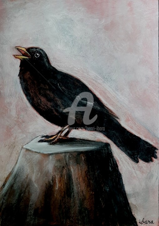 Oiseau N°14 绘画, 15.8x11.8 in