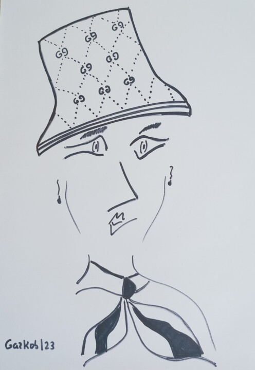 Madame de la Roche 图画, 16.5x11.8 in