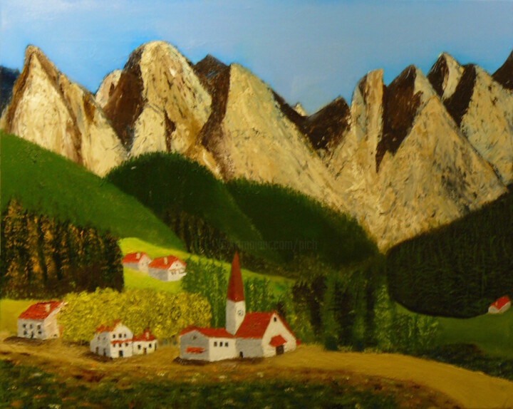 Pintura titulada "Santa Maddalena , p…" por Pich, Obra de arte original, Oleo Montado en Bastidor de camilla de madera