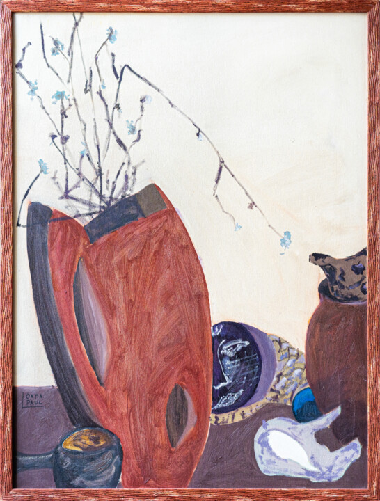 Still life with clay pot 绘画, 31.5x23.6 in