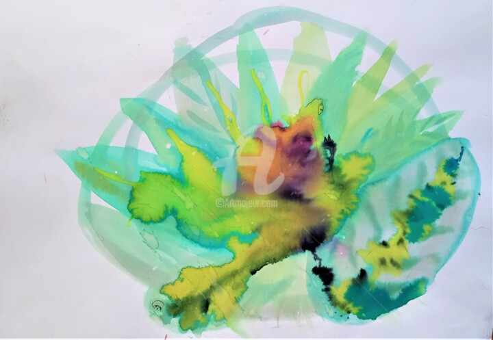 Schilderij getiteld "Quando se domam os…" door Sónia Marcos, Origineel Kunstwerk, Aquarel