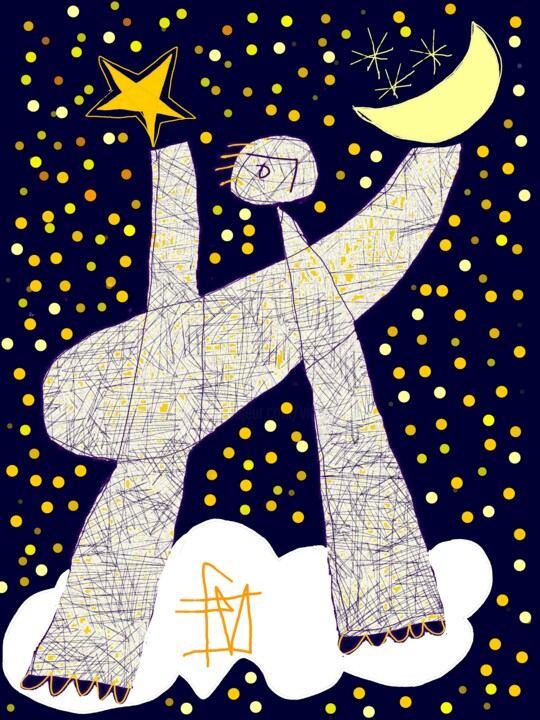 Mon ami Pierrot 数字艺术
