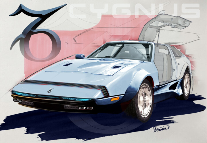 Cygnus Concept Sports Car 数字艺术