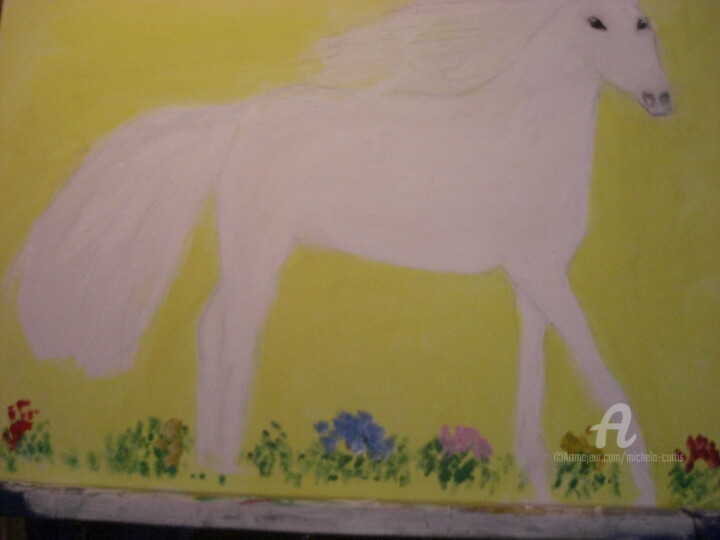 Painting titled "Creation Is Everyth…" by Michela Curtis, Original Artwork, Oil Mounted on Wood Stretcher frame