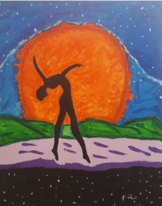 A bailarina 绘画, 15.8x11.8 in