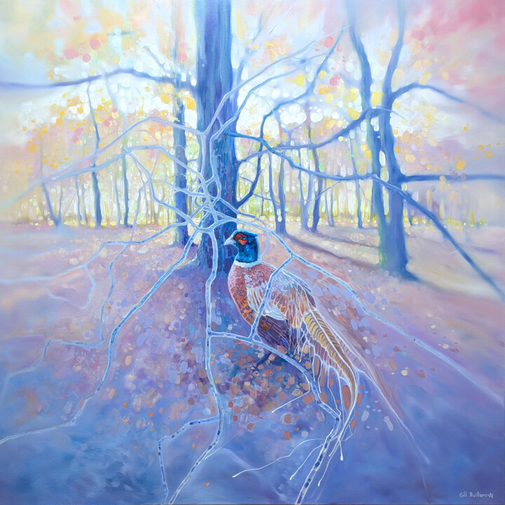 A Day in December 绘画, 40x40 in