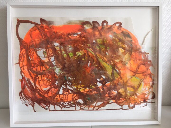 Painting titled "Peinture Acrylique" by Le Corps De La Couleur, Original Artwork, Acrylic