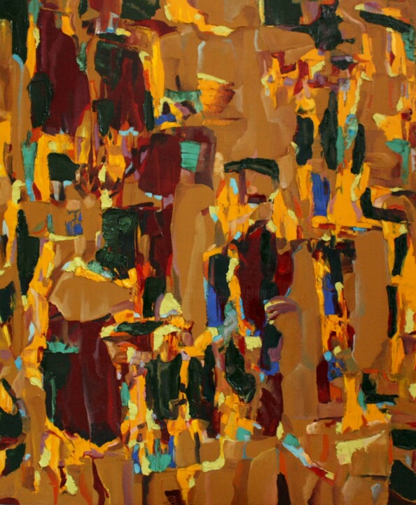 Восточный базар 绘画, 23.6x20.1 in