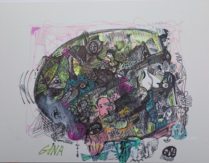 图画,  11.4x15.6 in 