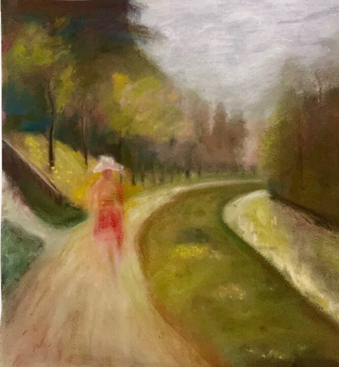 La dame du canal Drawing, 19.7x19.7 in