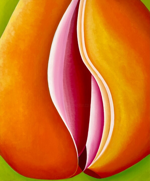 Palisade Peach 绘画, 23.6x19.7 in