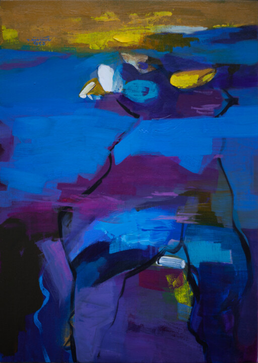Summer lotus No.02 绘画, 27.6x19.7 in