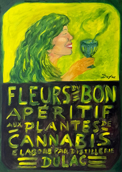 Fleurs du bon 绘画, 19.7x15.8 in