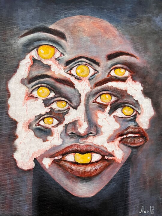 «Яичница» 绘画, 15.8x11.8 in