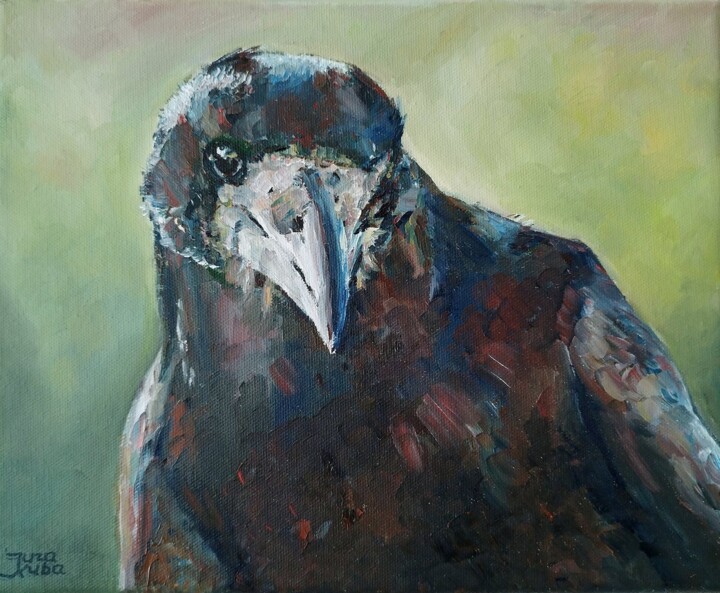 Portrait of the Raven 绘画, 9.5x11.8 in