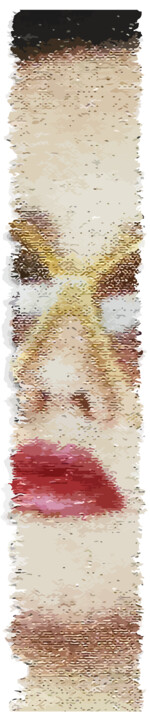 Digital Arts titled "Stern 56" by Patrick Allindré, Original Artwork, 2D Digital Work Mounted on Aluminium