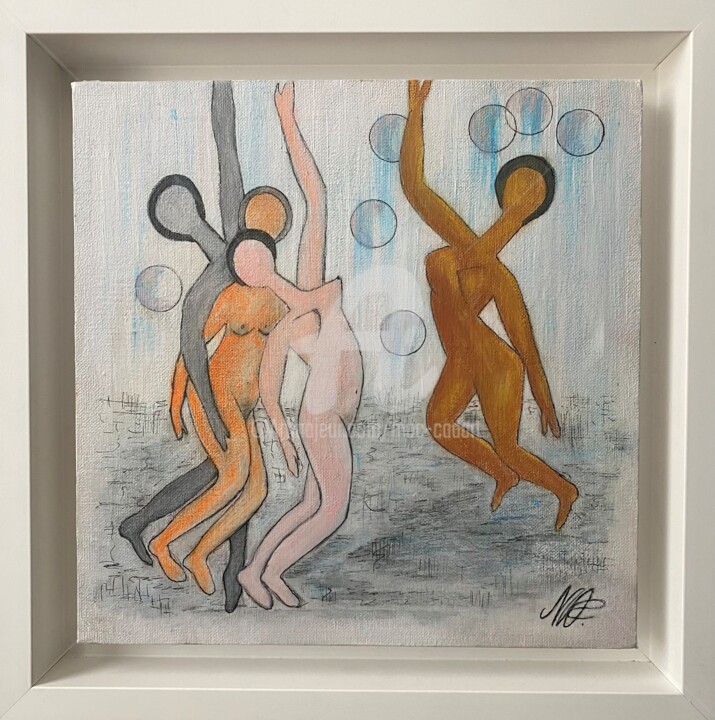 Peinture intitulée "Jo of rain Déposé A…" par Mac.Cadart, Œuvre d'art originale, Acrylique Monté sur Châssis en bois