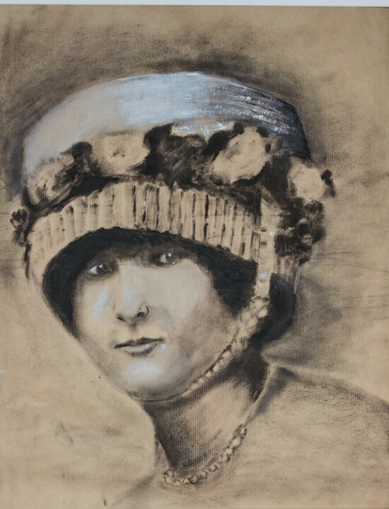 Peinture intitulée "HUILE SUR PAPIER KR…" par Jocelyne Cornet, Œuvre d'art originale, Huile