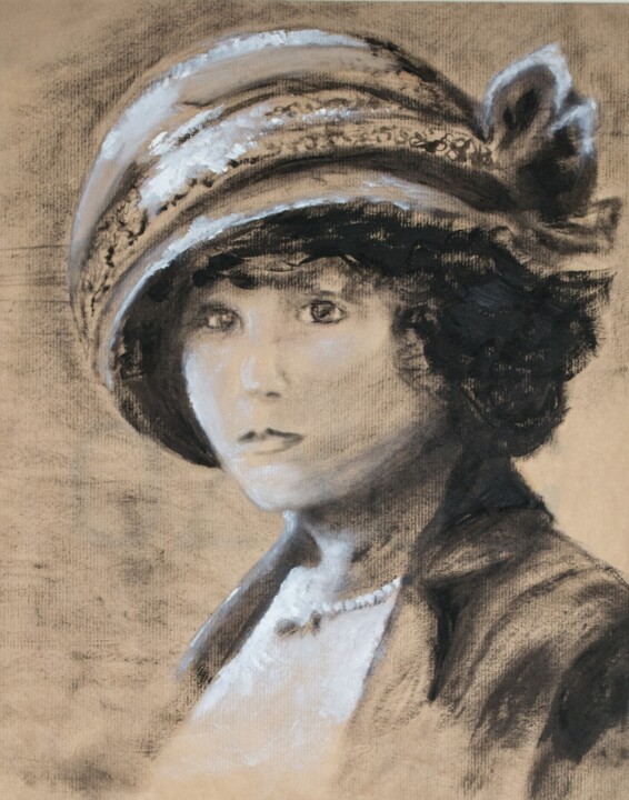 Peinture intitulée "HUILE SUR PAPIER KR…" par Jocelyne Cornet, Œuvre d'art originale, Huile