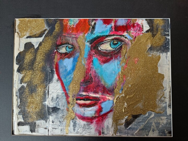 Peinture intitulée "amélie" par Claude Jonniaux, Œuvre d'art originale, Acrylique Monté sur Panneau de bois