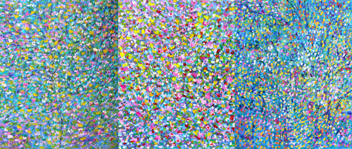 Grande source 绘画, 35.4x82.7 in