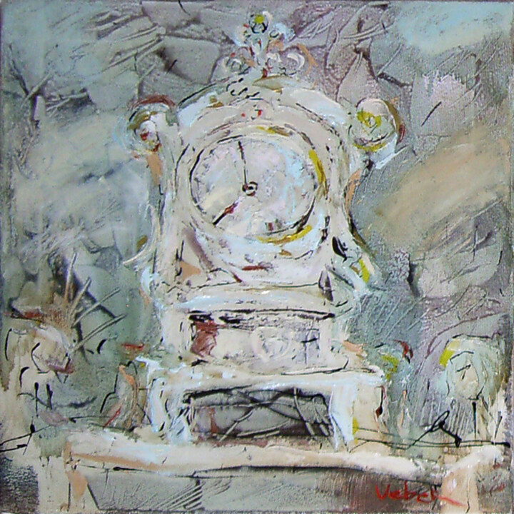 Old clock memory's 绘画, 19.7x19.7 in