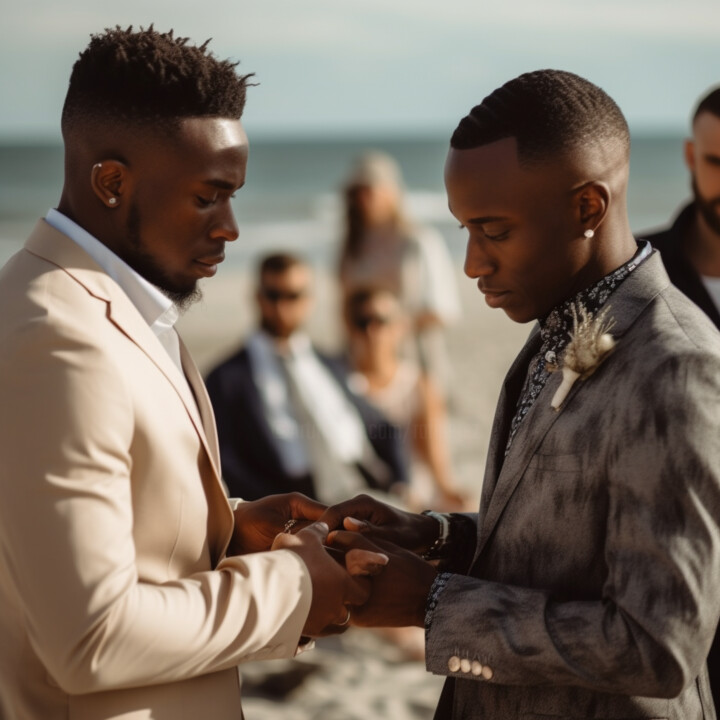 Homosexuality among young black gay queer community USA 数字艺术
