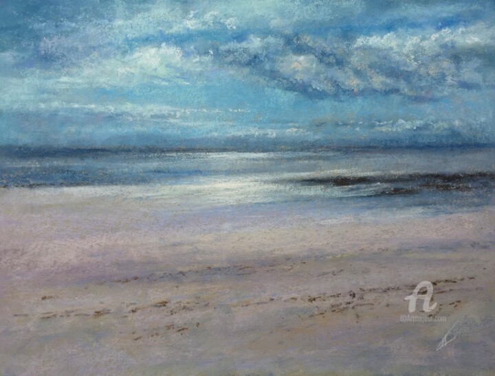 Deserted beach Рисунок, 11,6x15,8 in