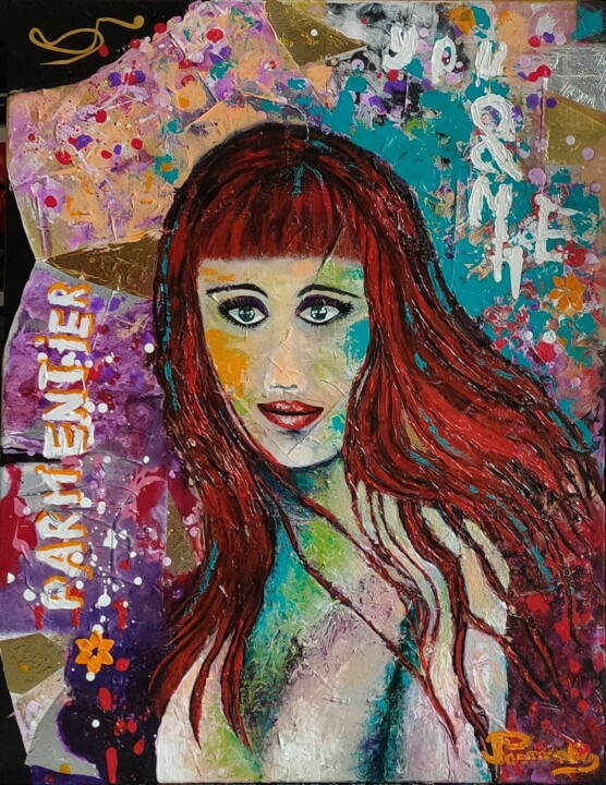 PRETTY WOMAN 绘画, 35.4x27.6 in