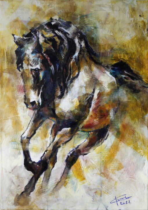 Power of the horse 绘画, 27.6x19.7 in