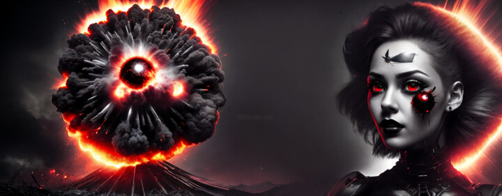 AtomicWoman 绘画, 24.8x63.4 in