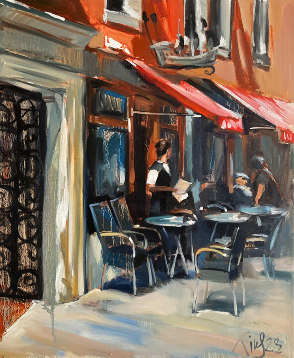 Venedig, unterwegs 绘画, 23.6x19.7 in