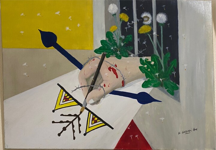 l'opiniâtre 绘画, 19.7x27.6 in