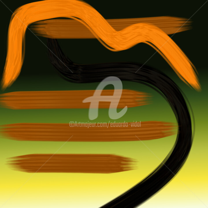Digital Arts titled "geometric abstract…" by Eduardo Vidal, Original Artwork, Digital Painting