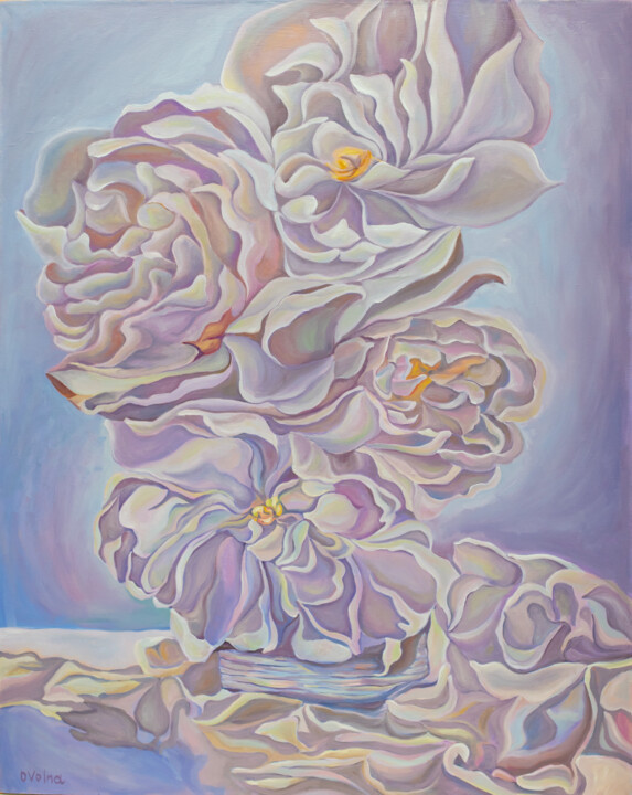 Pearl flowers Painting, 39.4x31.5 in