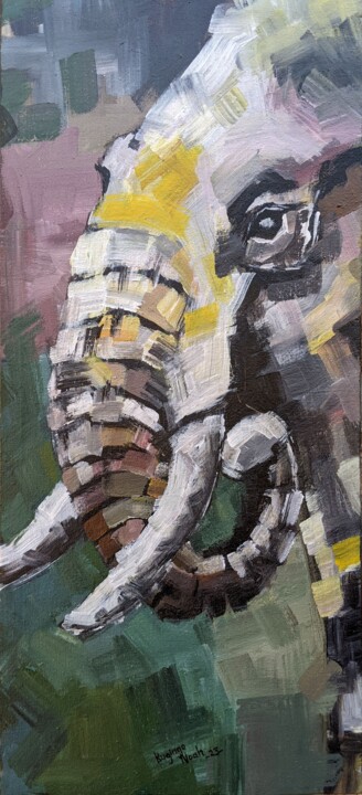 绘画,  19.4x8.9 in 