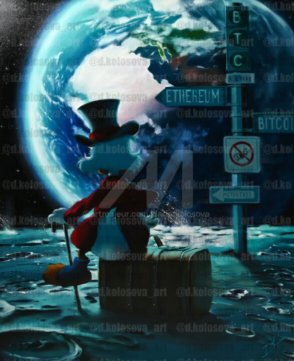 The world is not enough 绘画, 78.7x63 in