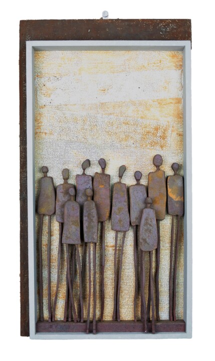 ONCE AMIGOS 雕塑, 17.7x13.8 in