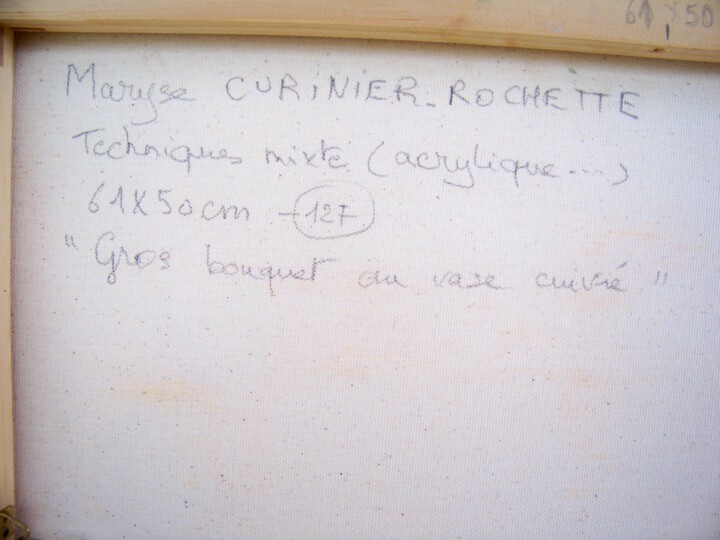 Arrière de l'œuvre