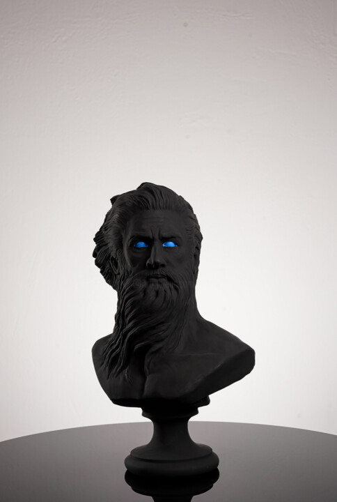 Poseidon’s Gaze Handmade Sculpture 雕塑, 13.8x9.1 in