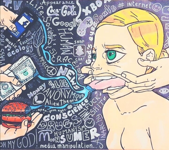 ~Globalization~ 绘画, 19.7x27.6 in