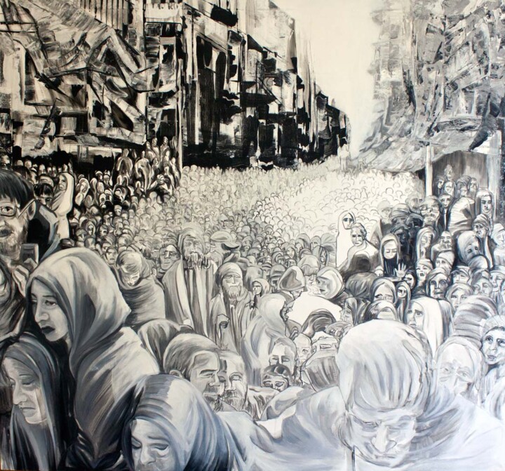 绘画,  51.2x55.1 in 