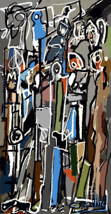 绘画,  59.1x35.4 in 